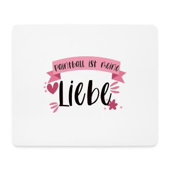 Paintball Paintballer Gotcha Liebe Geschenk - Mousepad (Querformat) - Weiß - Vorne