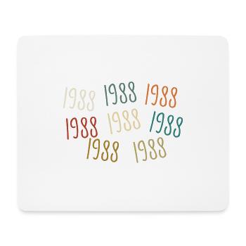 Né en 1988, année de naissance - légendaire depuis 1988 - Tapis de souris (format paysage) - blanc - Devant