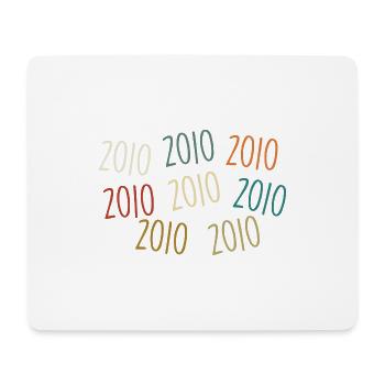 Jahrgang 2010 Geburtsjahr - legendär seit 2010 - Mousepad (Querformat) - Weiß - Vorne