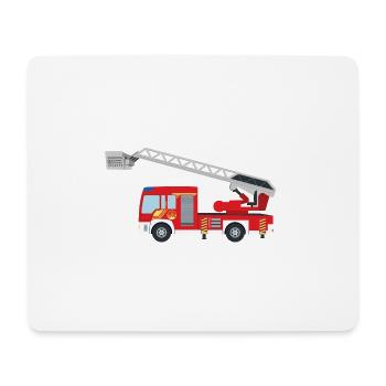 Feuerwehrauto - Mousepad (Querformat) - Weiß - Vorne