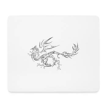 dragon tribal - Tapis de souris (format paysage) - blanc - Devant