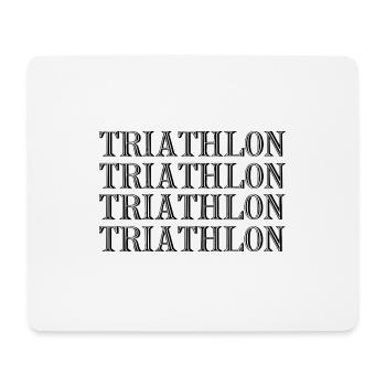 Triathlon Natation Vélo Run Marathonun - Tapis de souris (format paysage) - blanc - Devant