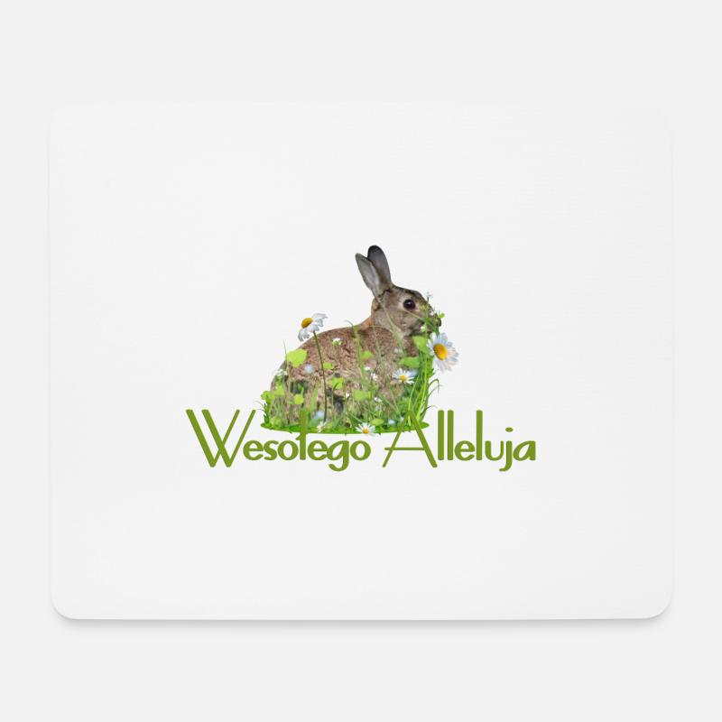 Frohe Ostern - Mousepad (Querformat) - Weiß
