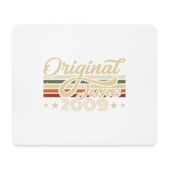 Juni 2009 | Geburtstag 2009 Jahrgang Juni 2009 - Mousepad (Querformat) - Weiß - Vorne