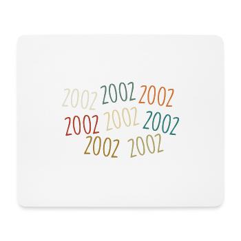 Né en 2002 - légendaire depuis 2002 - Tapis de souris (format paysage) - blanc - Devant