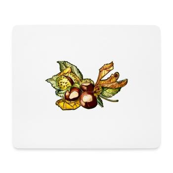 Chestnuts - Mouse Pad (horizontal) - white - Front