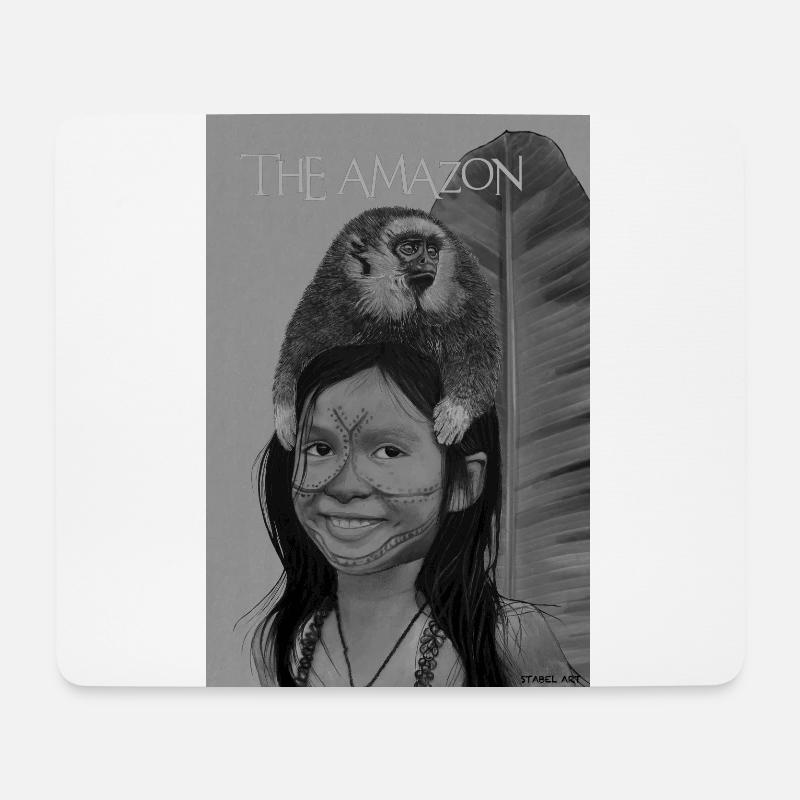 Amazon - Yanomami - Mousepad (Querformat) - Weiß