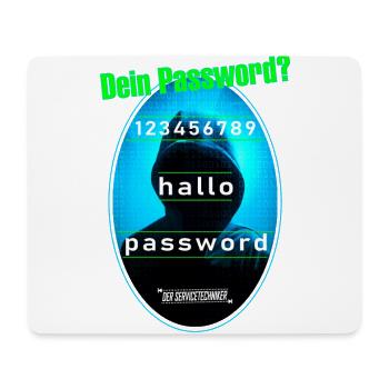 Hacker in Kapuze - Mousepad (Querformat) - Weiß - Vorne