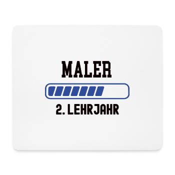 Training Painter 2nd year Painting Apprenticeship - Mouse Pad (horizontal) - white - Front