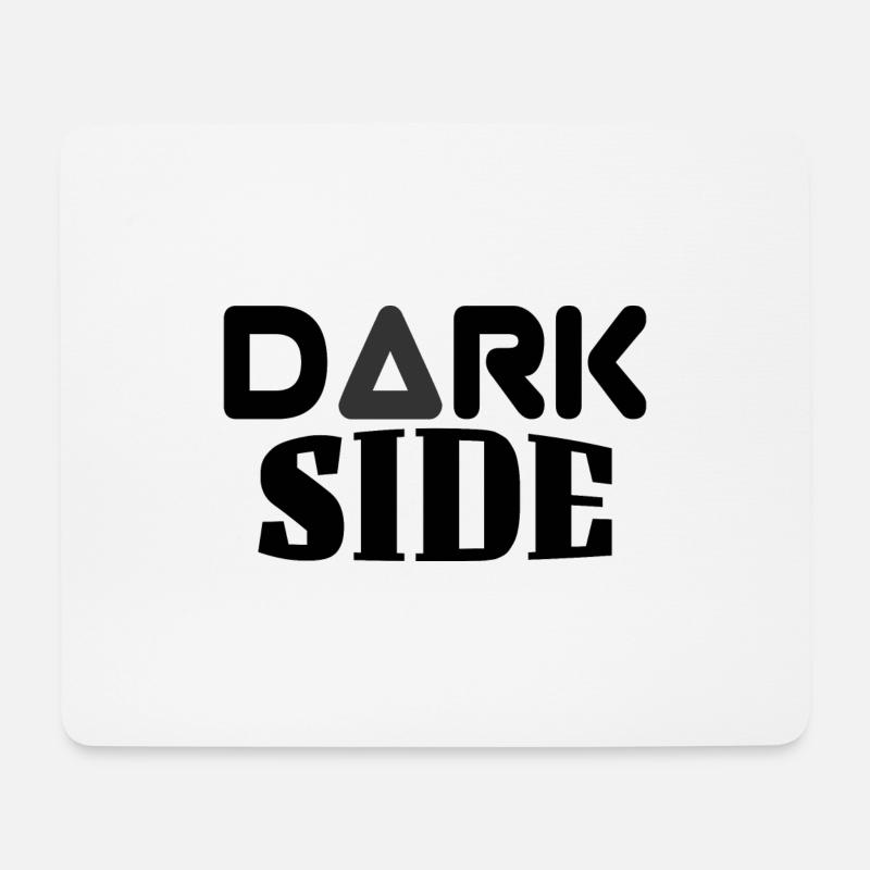 Dunkle Seite - Mousepad (Querformat) - Weiß