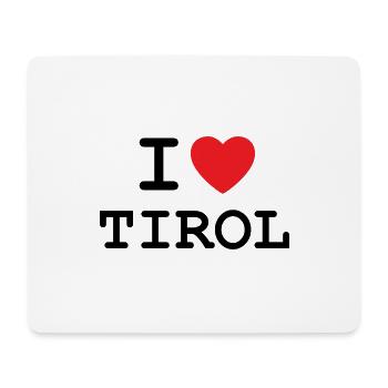 I Love Tirol - Ich liebe Tirol Shirt - Mousepad (Querformat) - Weiß - Vorne