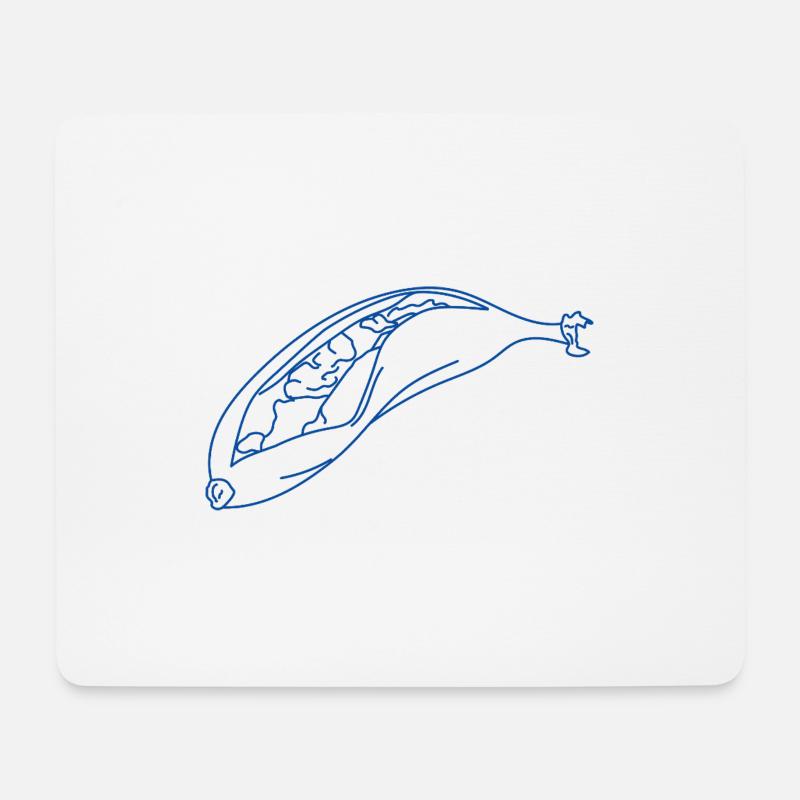 Chocolate Banana - Mouse Pad (horizontal) - white