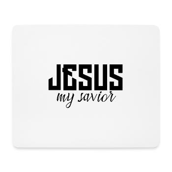 Jesus - Mousepad (Querformat) - Weiß - Vorne