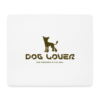 Dog Lover i love dogs - Mousepad (Querformat) - Weiß - Vorne