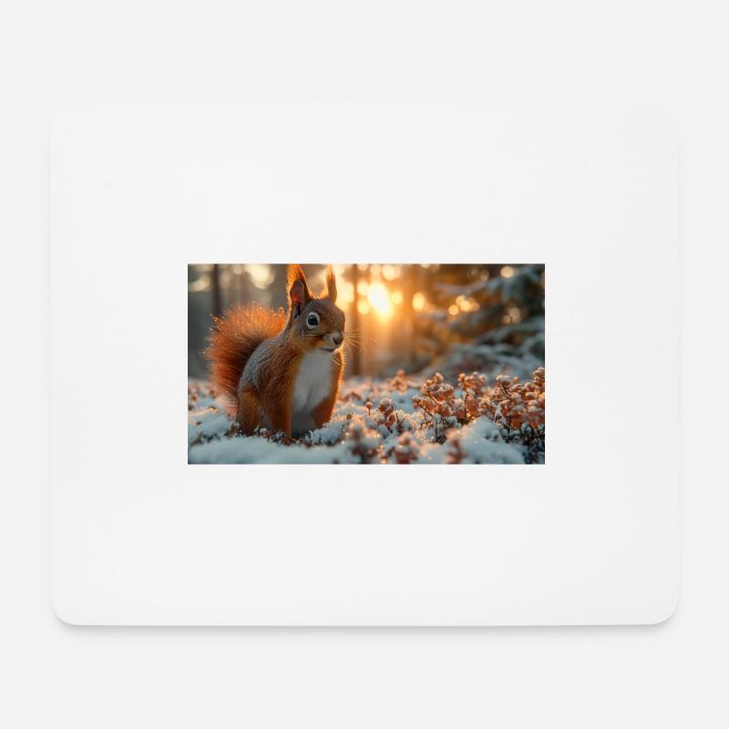 Squirrel - Mouse Pad (horizontal) - white