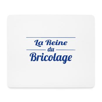 La reine du bricolage - Tapis de souris (format paysage) - blanc - Devant