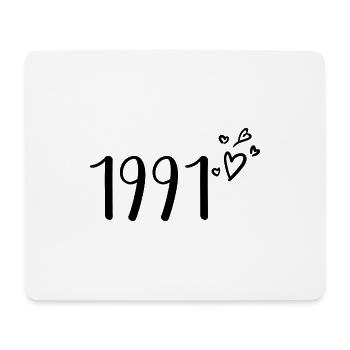 1991 - Mousepad (Querformat) - Weiß - Vorne