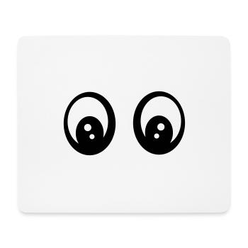 Eyes - Mouse Pad (horizontal) - white - Front