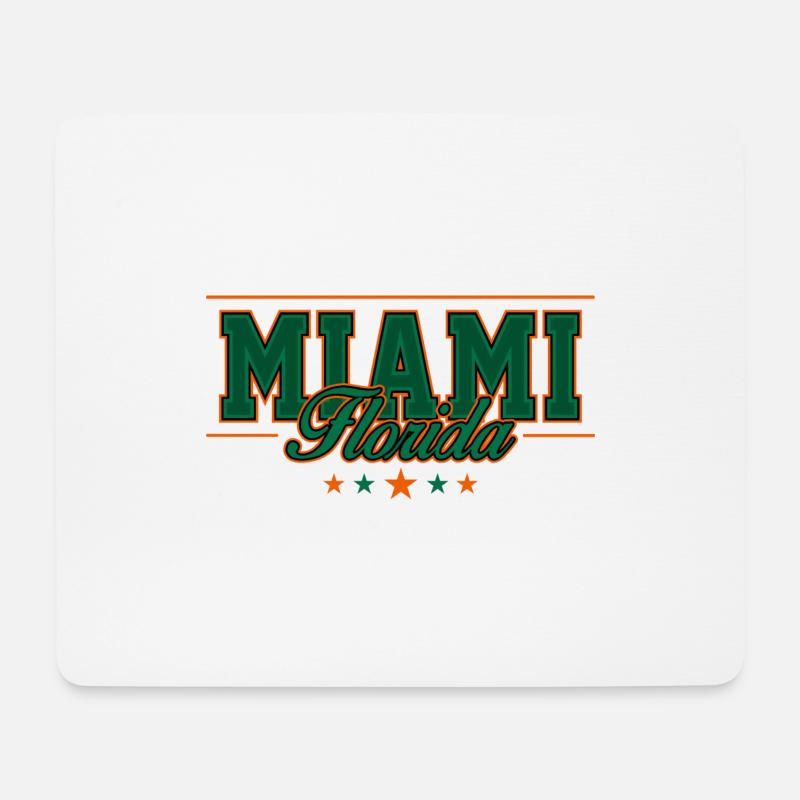 Miami - Mousepad (Querformat) - Weiß
