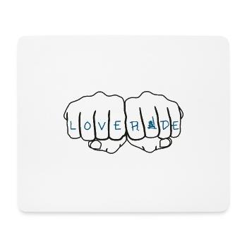 Fahren_statt_hassen - Mousepad (Querformat) - Weiß - Vorne