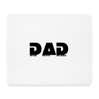 Vatertag DAD the man the myth the legend - Mousepad (Querformat) - Weiß - Vorne