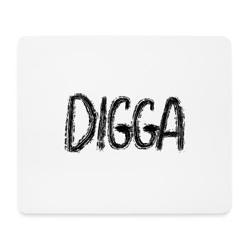 DIGGA - Mousepad (Querformat) - Weiß - Vorne