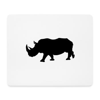Rhinoceros - Mouse Pad (horizontal) - white - Front