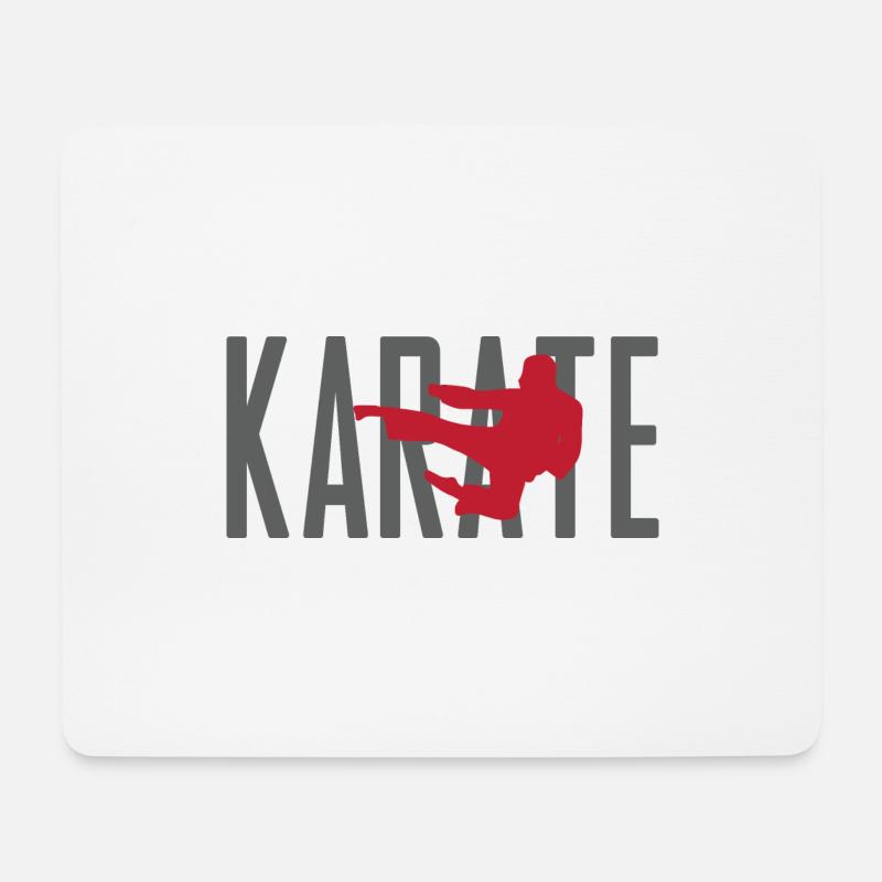 KARATE - Mousepad (Querformat) - Weiß