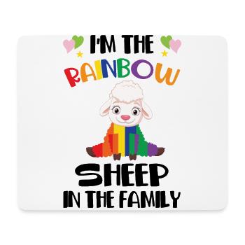 I'm The Rainbow Sheep In The Family Lesbian Love G - Mousepad (Querformat) - Weiß - Vorne