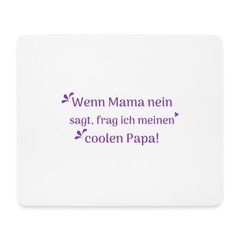 lustige sprüche cooler papa - Mousepad (Querformat) - Weiß - Vorne