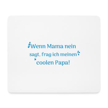 lustige sprüche cooler papa - Mousepad (Querformat) - Weiß - Vorne