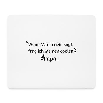lustige Sprüche - cooler Papa - Mousepad (Querformat) - Weiß - Vorne