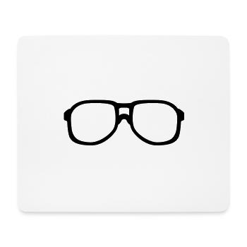 Nerd - Mouse Pad (horizontal) - white - Front