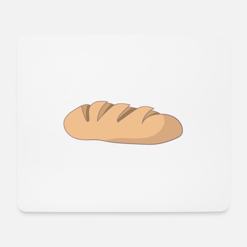 Brot - Mousepad (Querformat) - Weiß