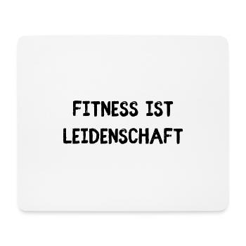 Fitness ist Leidenschaft - Mousepad (Querformat) - Weiß - Vorne