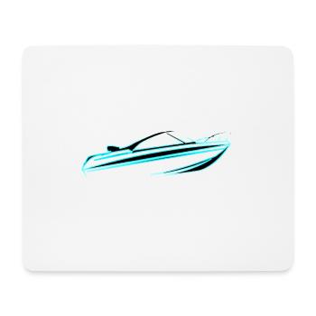 Motorboot Quicksilver 485 SC - Mousepad (Querformat) - Weiß - Vorne