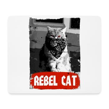 Rebel Cat - Grumpy Cat - Cat - Mouse Pad (horizontal) - white - Front