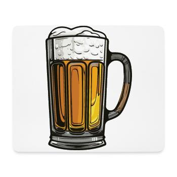 Beer Glass Icon - Mouse Pad (horizontal) - white - Front