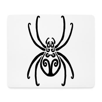 Black Spider - Mouse Pad (horizontal) - white - Front