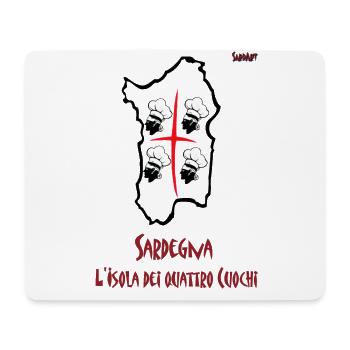 Sardegna L'Isola dei quattro Cuochi - Mousepad (Querformat) - Weiß - Vorne