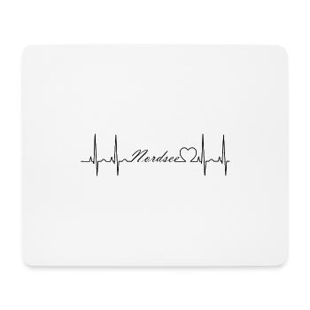Nordsee - Mousepad (Querformat) - Weiß - Vorne