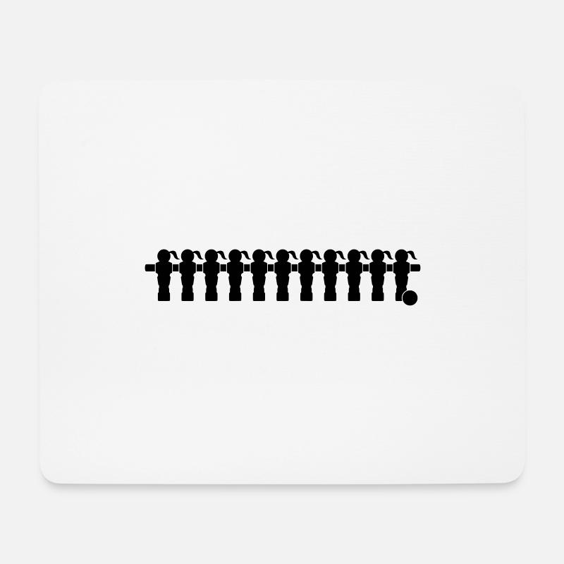 Kicker 11 Frauenfußball - Mousepad (Querformat) - Weiß