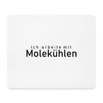 ich arbeite mit molekühlen - Mousepad (Querformat) - Weiß - Vorne