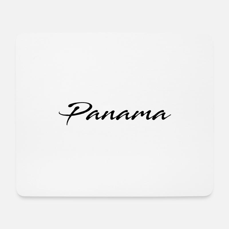 Panama - Mousepad (Querformat) - Weiß