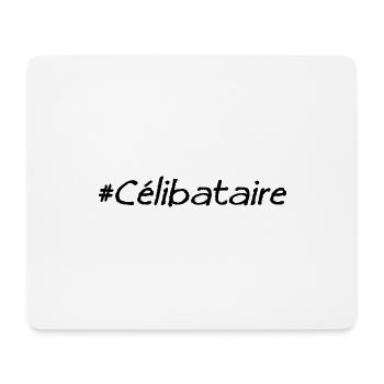 CELIBATAIRE. HUMOUR. SAINT VALENTIN. JE T'AIME - Tapis de souris (format paysage) - blanc - Devant