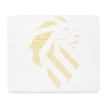 Palästina Löwe - Mousepad (Querformat) - Weiß - Vorne