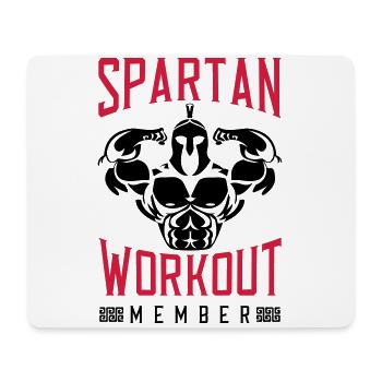spartaner bodybuilder spartan fitness - Mousepad (Querformat) - Weiß - Vorne