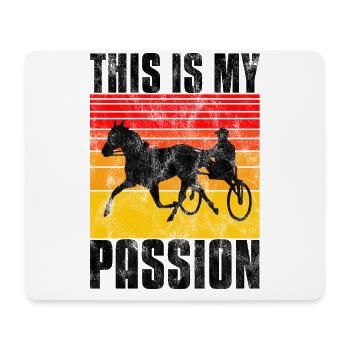 This is my Passion Trotting Races Retro - Mouse Pad (horizontal) - white - Front