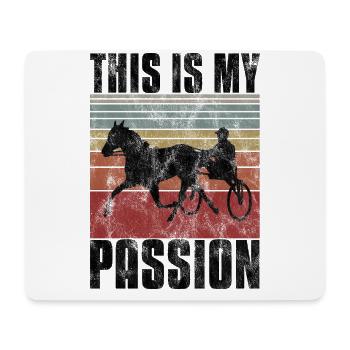 This is my Passion Trotting Races Retro - Mouse Pad (horizontal) - white - Front
