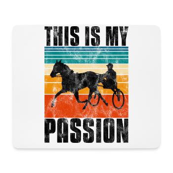 This is my Passion Trotting Races Retro - Mouse Pad (horizontal) - white - Front